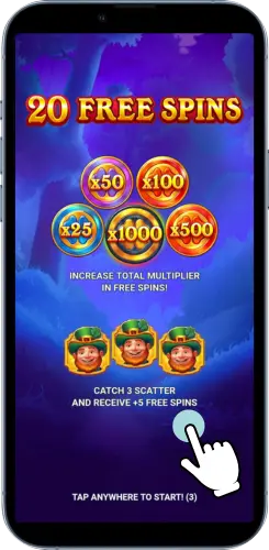 Lucky Penny Spiel über den Spin Button starten